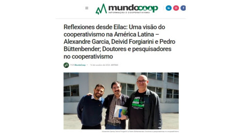 Reflexiones desde Eilac: Uma visão do cooperativismo na América Latina [Mundo Coop]